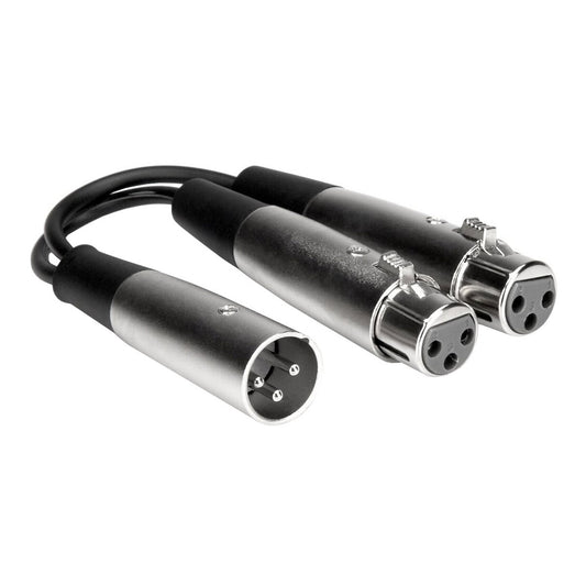 Hosa YXF-119 Dual XLR3F to XLR3M Y Cable