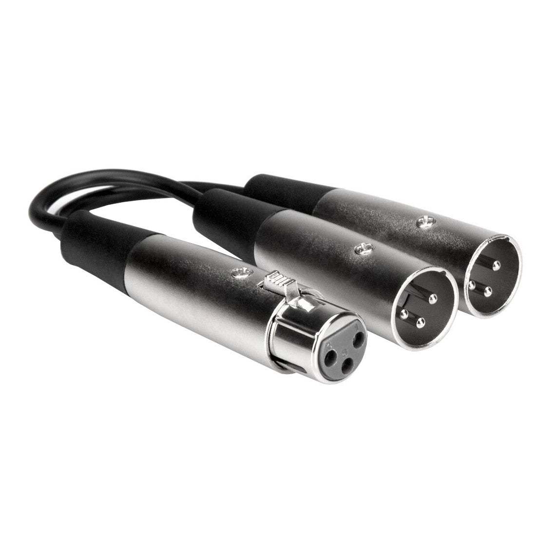 Hosa YXM-121 XLR3F to Dual XLR3M Y Cable