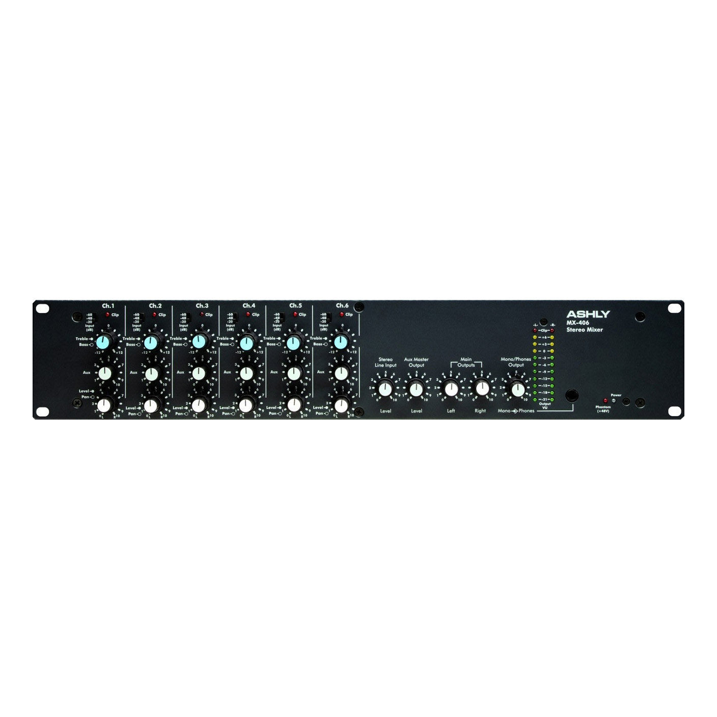 Ashly MX-406 6-Input Mic/Line Mixer