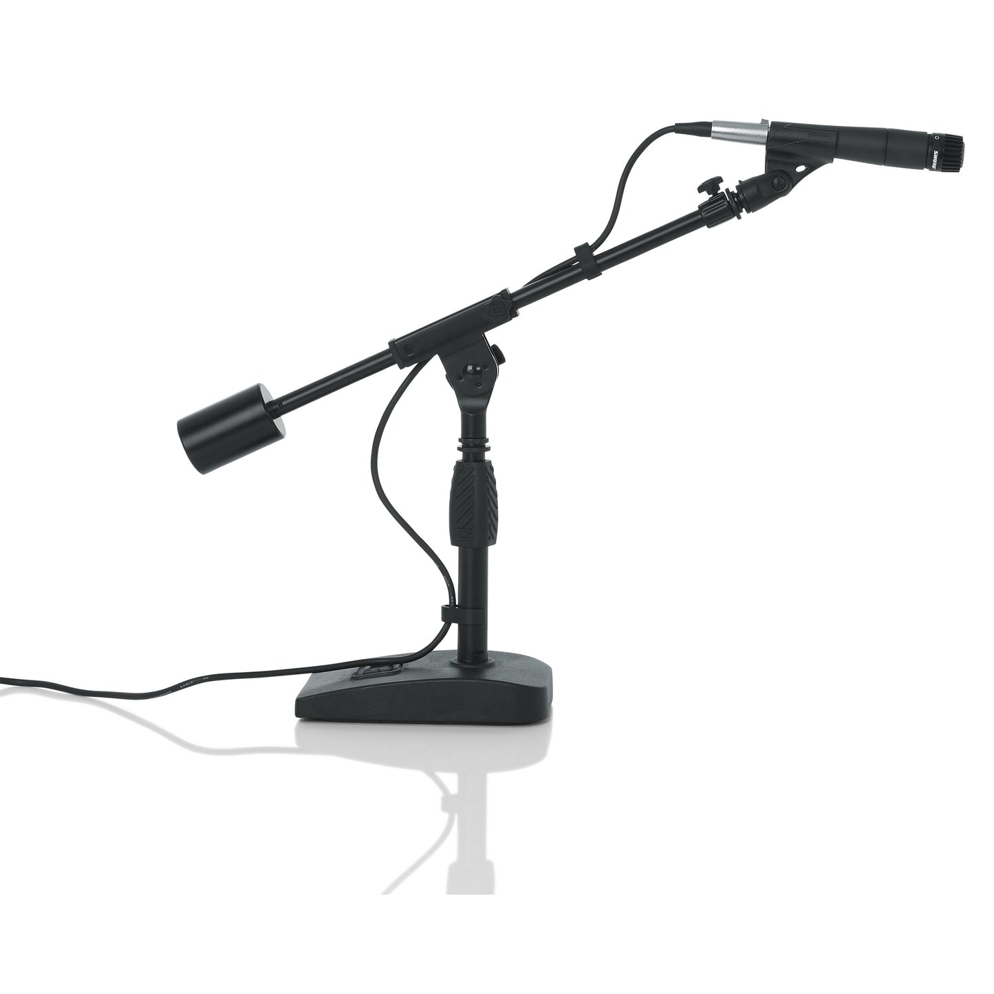 Gator GFW-MIC-0822 Telescoping Boom Mic Stand Desktop & Bass Drum