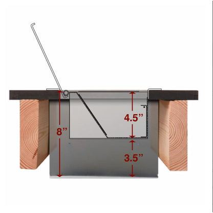 Ace Backstage Full Stage Pocket Standard Back Box | Depth: 8 inches, Finish: Stainless Steel