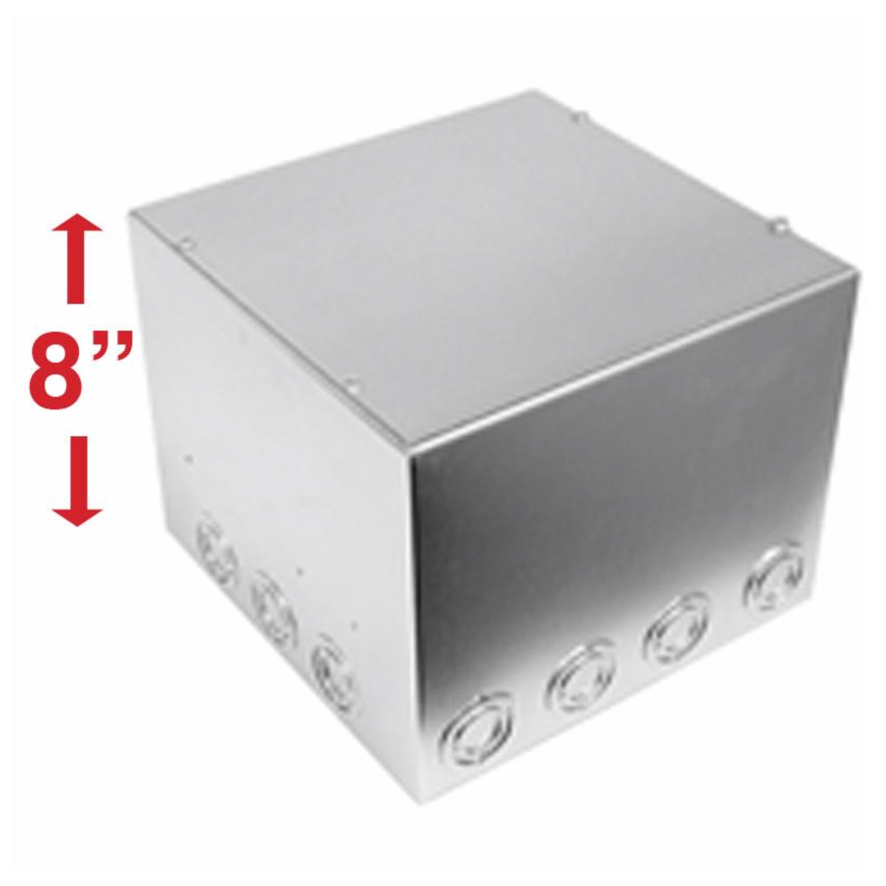 Ace Backstage Full Stage Pocket Standard Back Box | Depth: 8 inches, Finish: Stainless Steel