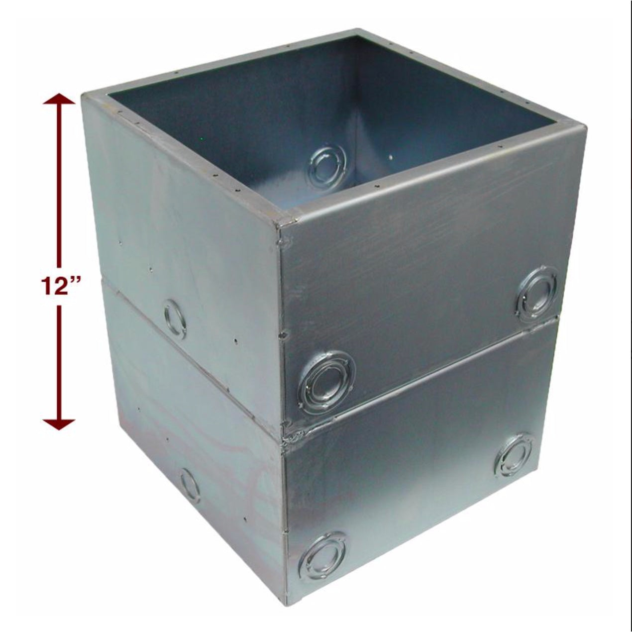 Ace Backstage Full Stage Pocket Standard Back Box | Depth: 12 inches, Finish: Stainless Steel