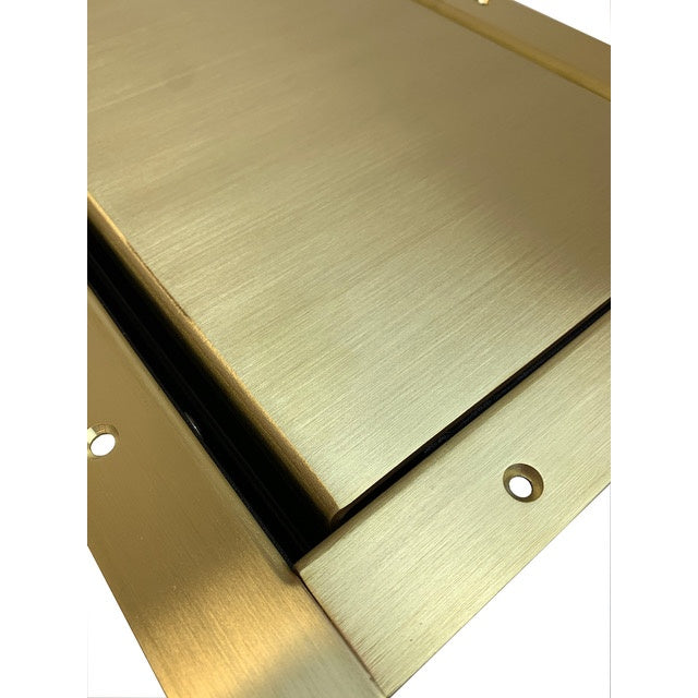 Ace Backstage 223SLBR Half Pocket Standard Lid With Brass Bezel