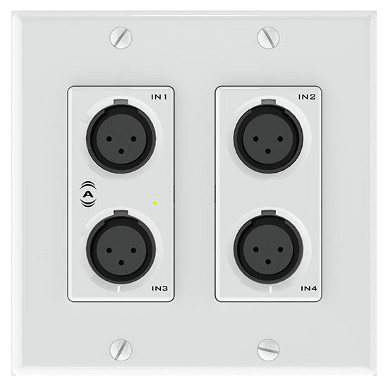 Attero Tech unDX4I 4x2 Channel Dante Network Audio Wall Plate