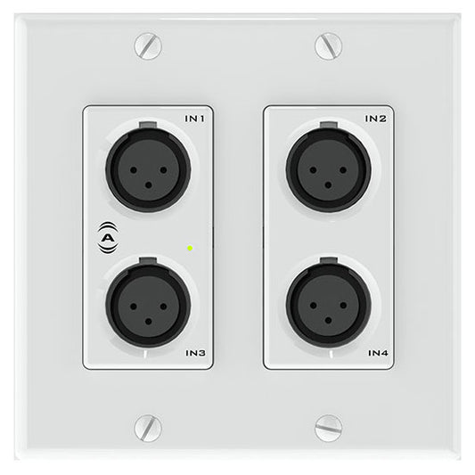 Attero Tech unDX4I 4x2 Channel Dante Network Audio Wall Plate