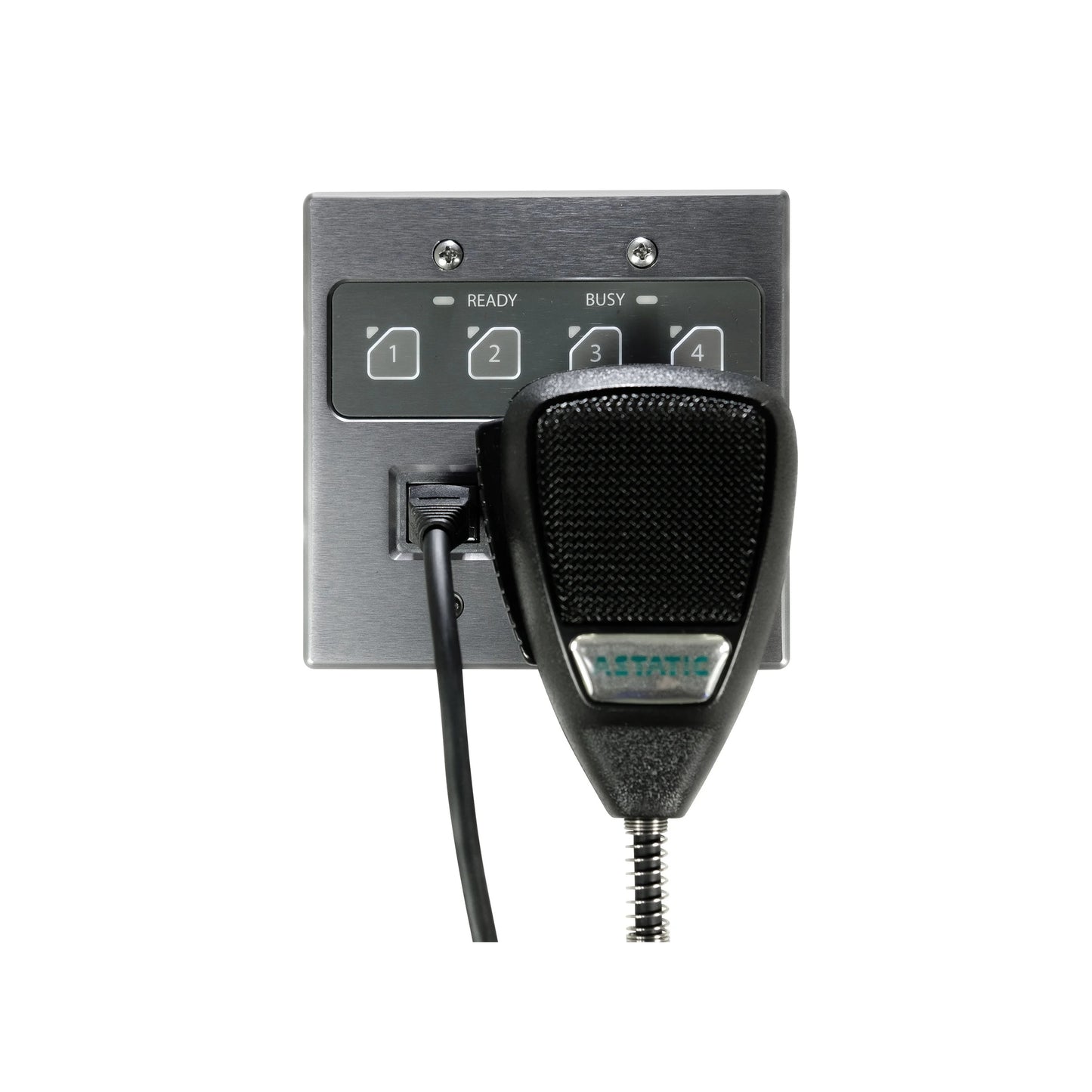 Q-SYS Zip4-PTT Mic-Mag Dante Paging Mic With Magnetic Base