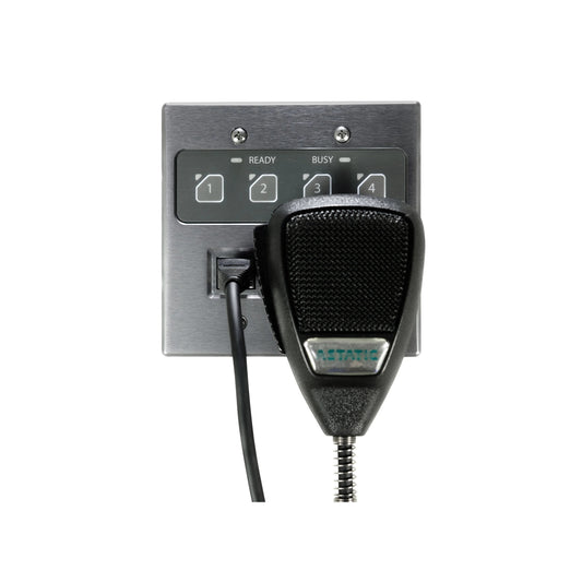 Q-SYS Zip4-PTT Mic-Mag Dante Paging Mic With Magnetic Base
