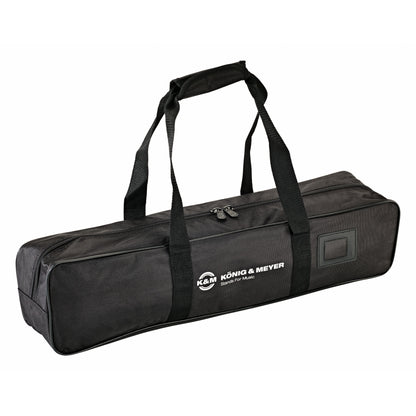 12125 music stand black nylon carry bag with zip closure, dual handles and K&M König & Meyer logo, K&M