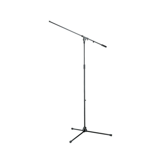 K&M 21021 Overhead Tripod Mic Stand, Black