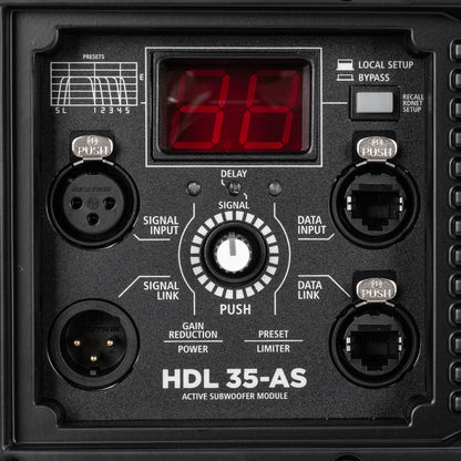 RCF HDL 35-AS Compact Flyable Powered Subwoofer | Color: Black