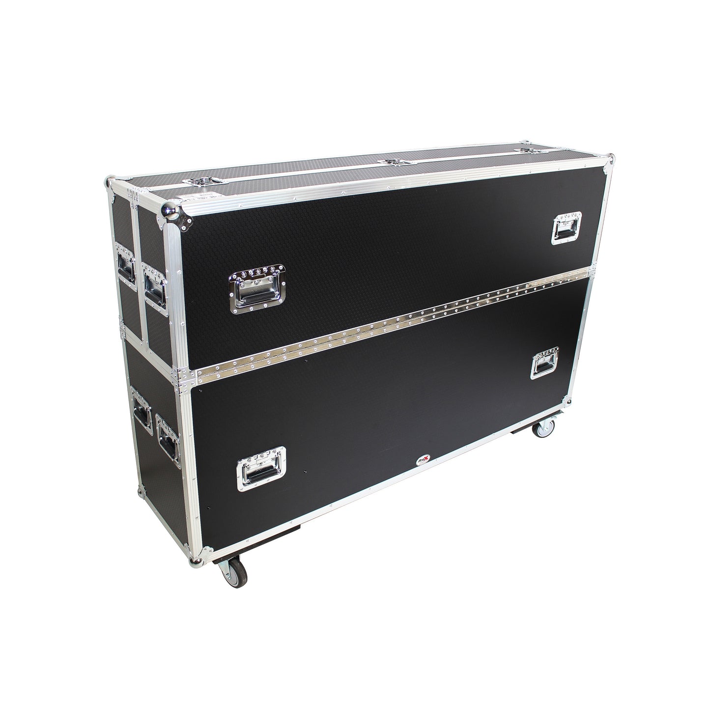 ProX Universal Dual Flat Panel Monitor Flight Case ATA Road Case | 70 in to 85 in