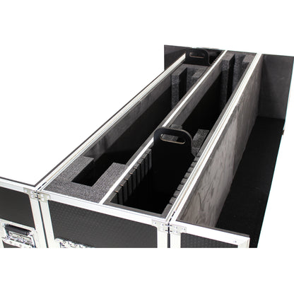 ProX Universal Dual Flat Panel Monitor Flight Case ATA Road Case | 70 in to 85 in