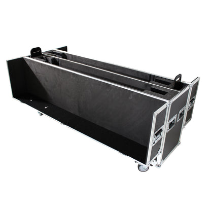 ProX Universal Dual Flat Panel Monitor Flight Case ATA Road Case | 70 in to 85 in