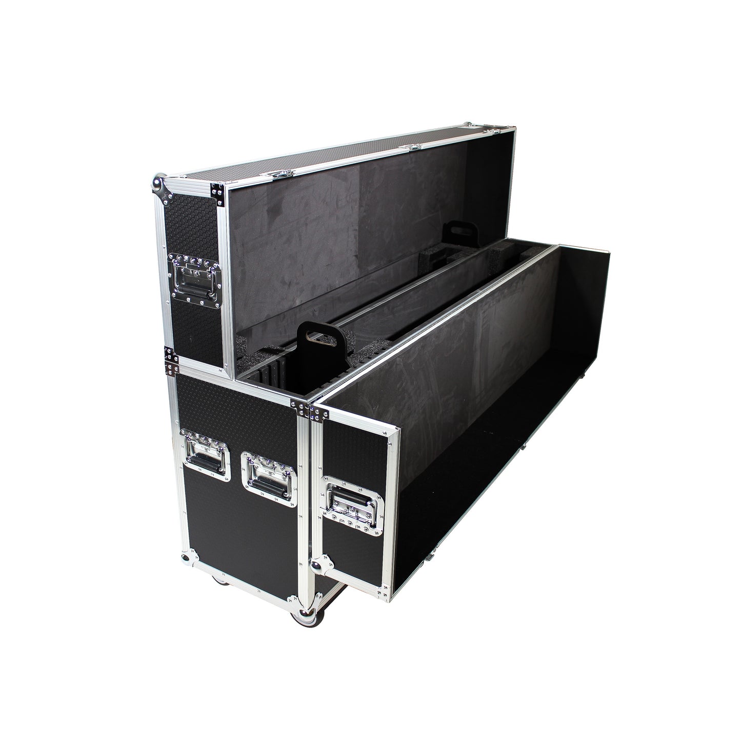 ProX Universal Dual Flat Panel Monitor Flight Case ATA Road Case | 70 in to 85 in