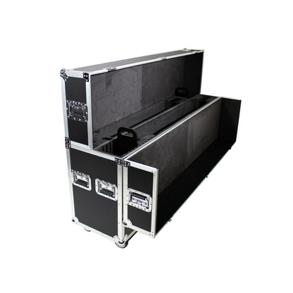 ProX Universal Dual Flat Panel Monitor Flight Case ATA Road Case | 70 in to 85 in