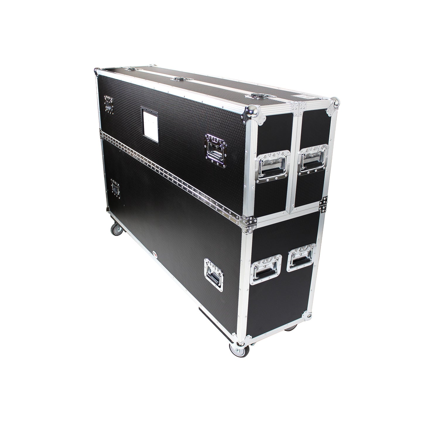 ProX Universal Dual Flat Panel Monitor Flight Case ATA Road Case | 70 in to 85 in