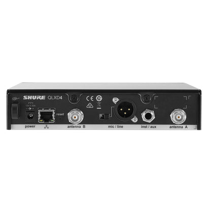 Shure QLXD4 Digital Wireless Receiver | Frequency: V50 (174-216 MHz)