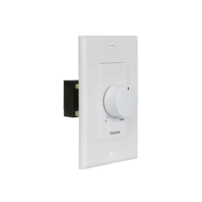 Lowell 100W Mono Volume Control With Precision Steps And Decorator Wall Plate | White