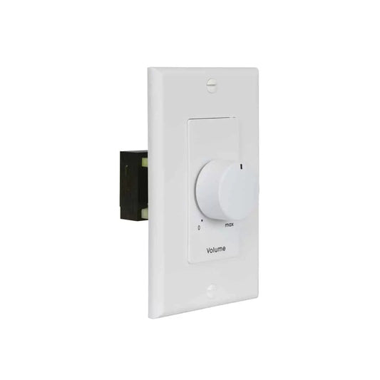 Lowell 100W Mono Volume Control With Precision Steps And Decorator Wall Plate | White