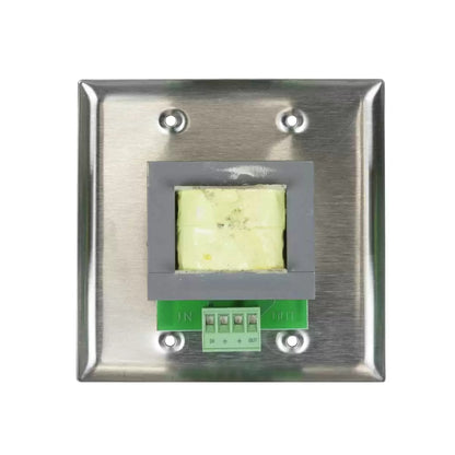 Lowell 200W Mono Volume Control With 2-Gang Standard Wall Plate | Stainless Steel