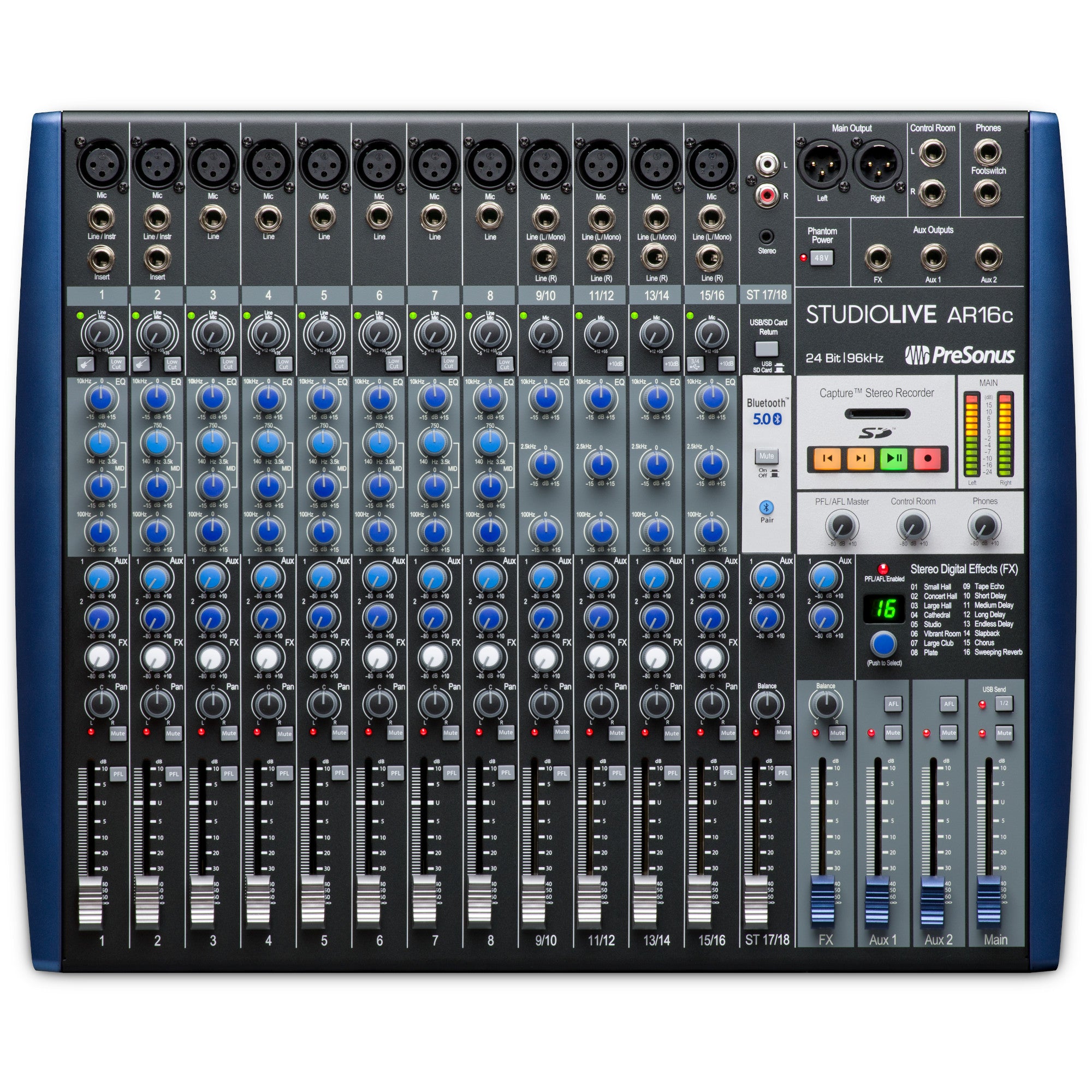 PreSonus STUDIOLIVE AR16c アナログミキサー PreSonus StudioLive AR16c 16-Channel Analog Mixer | PreSonus