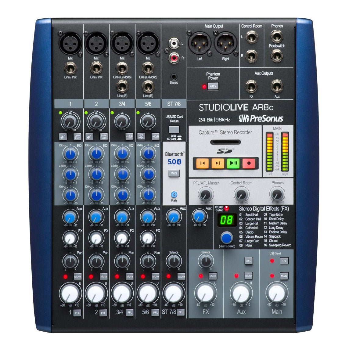 PreSonus StudioLive AR8c 8-Channel Analog Mixer