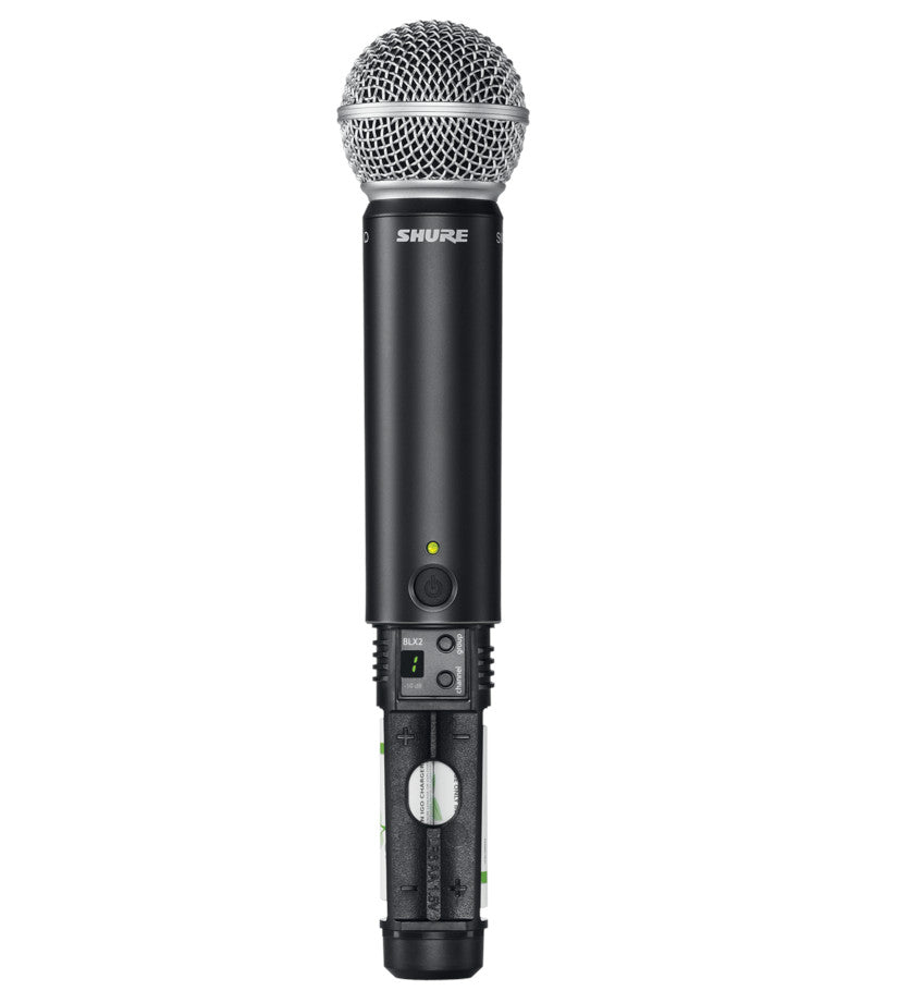 Shure BLX2/SM58 Handheld Wireless Microphone Transmitter | Frequency: H10 (542-572 MHz)