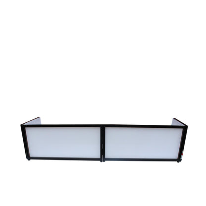 ProX Tabletop DJ Facade 4-Panel Foldable Booth With Scrims | Black