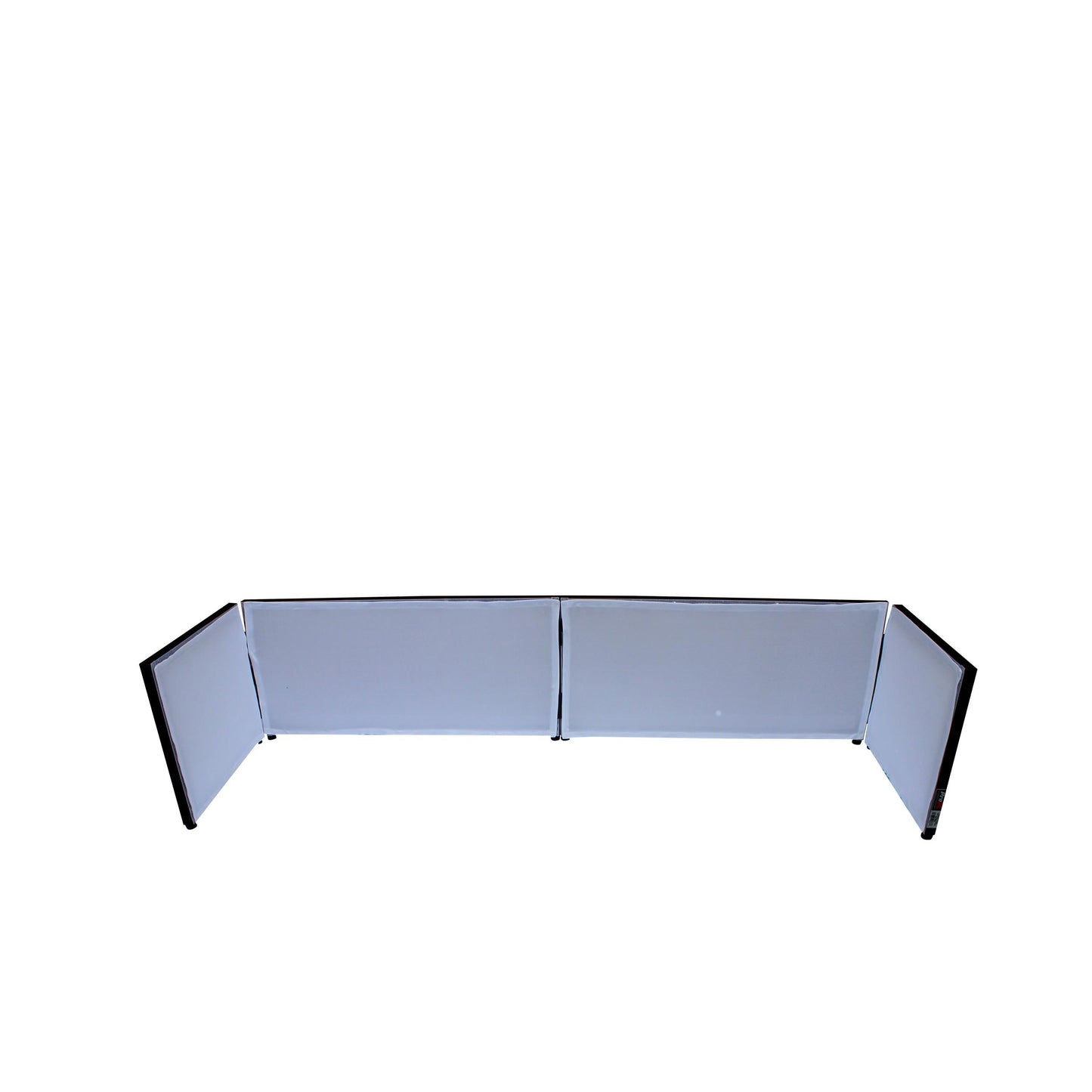 ProX Tabletop DJ Facade 4-Panel Foldable Booth With Scrims | Black