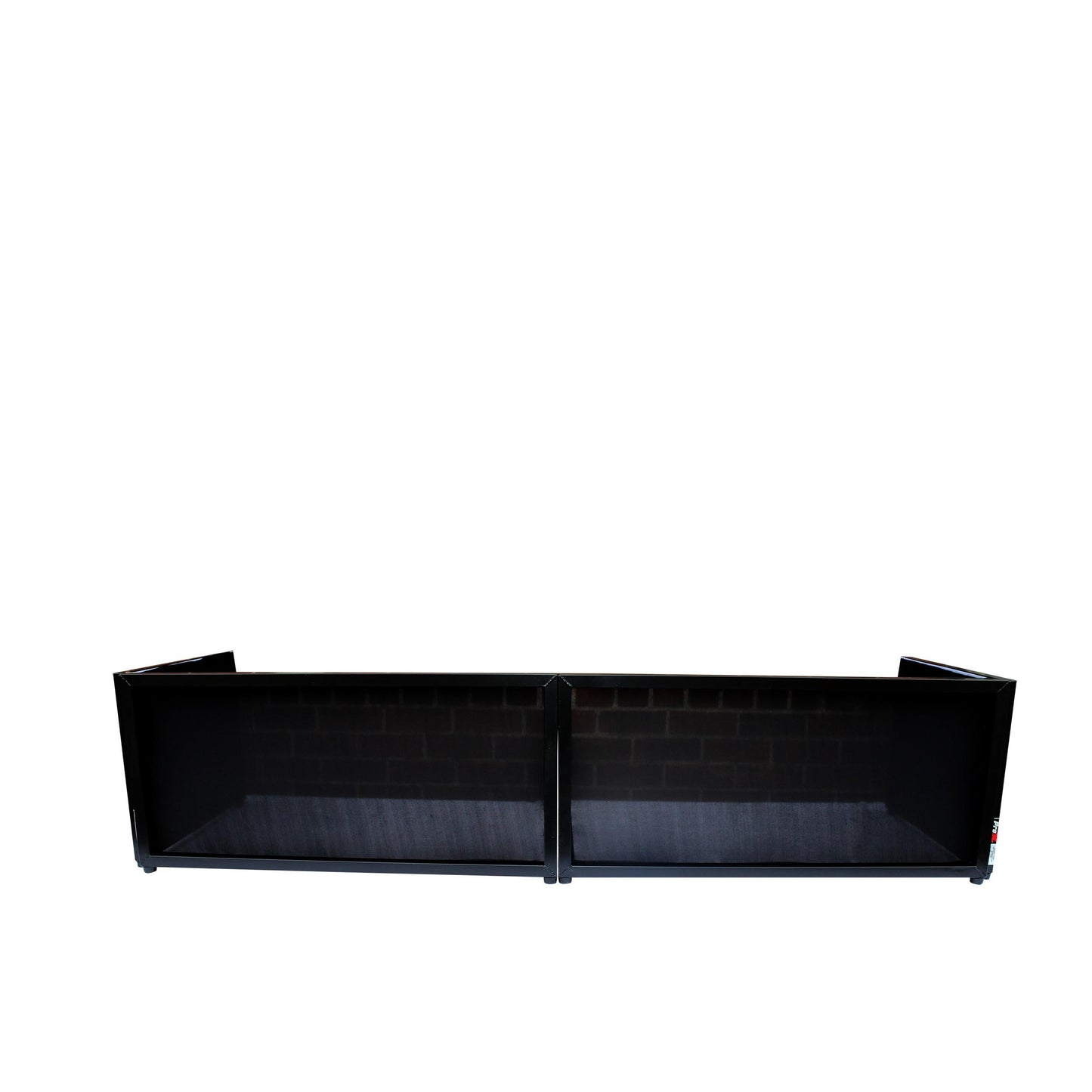 ProX Tabletop DJ Facade 4-Panel Foldable Booth With Scrims | Black