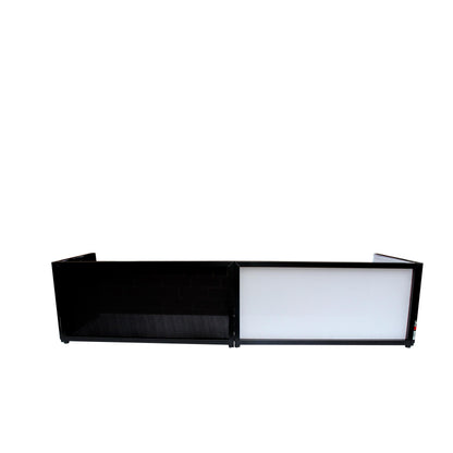 ProX Tabletop DJ Facade 4-Panel Foldable Booth With Scrims | Black