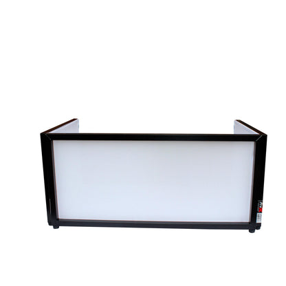ProX Tabletop DJ Facade 4-Panel Foldable Booth With Scrims | Black