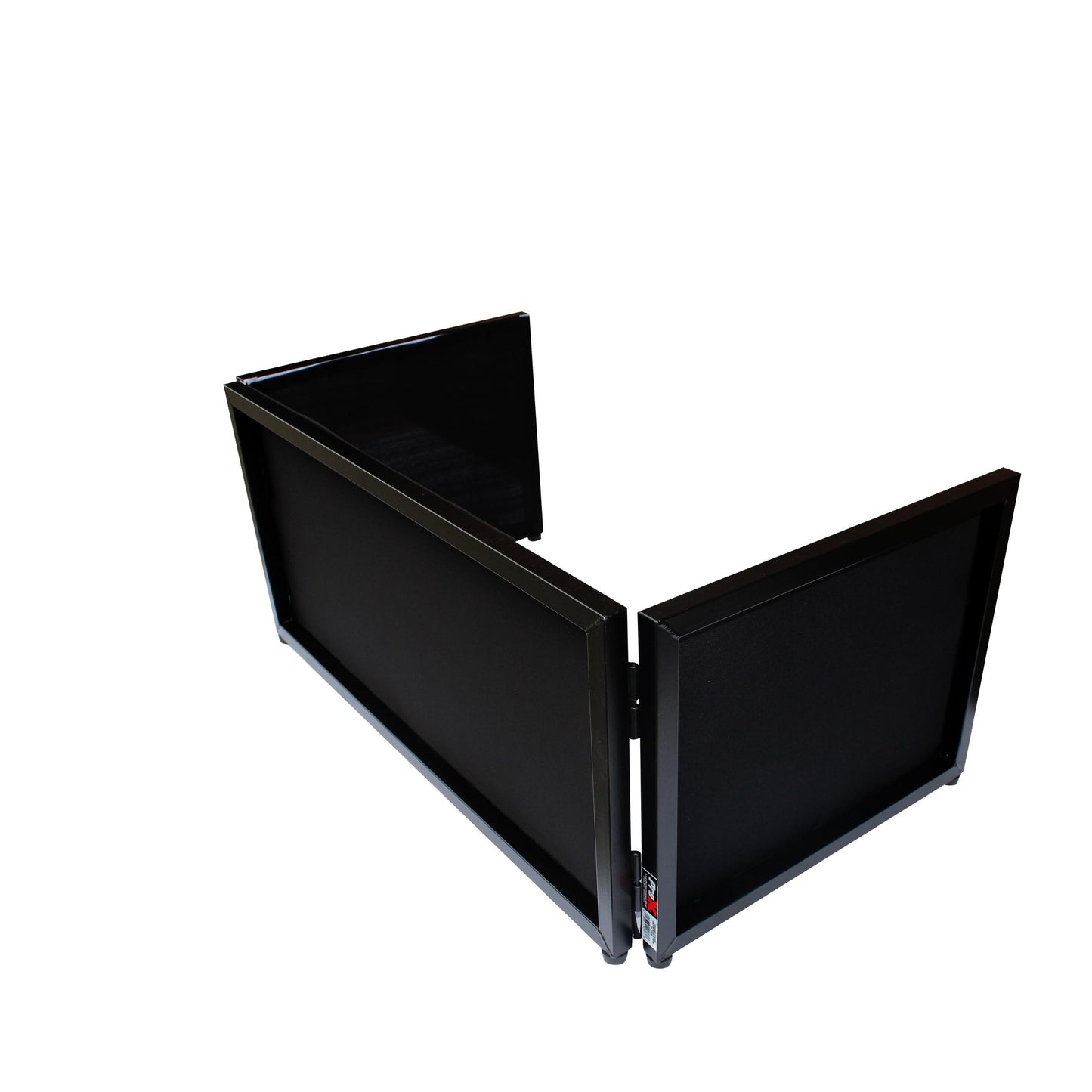 ProX Tabletop DJ Facade 4-Panel Foldable Booth With Scrims | Black
