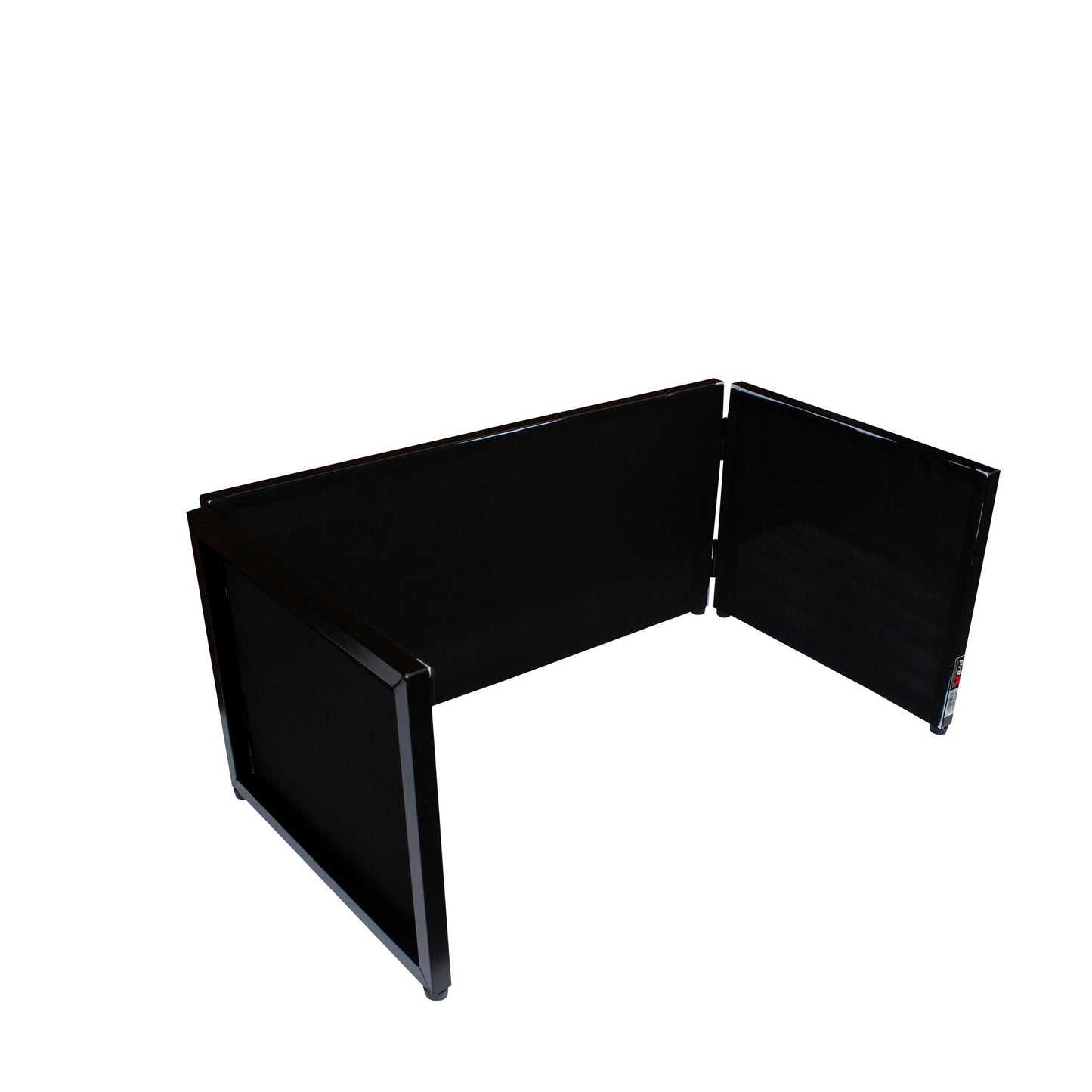 ProX Tabletop DJ Facade 4-Panel Foldable Booth With Scrims | Black