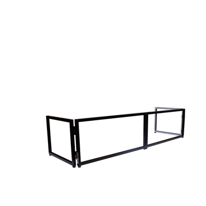 ProX Tabletop DJ Facade 4-Panel Foldable Booth With Scrims | Black