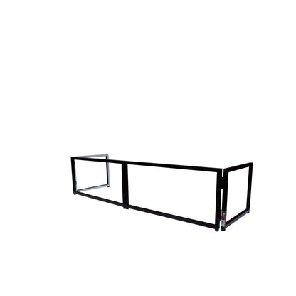 ProX Tabletop DJ Facade 4-Panel Foldable Booth With Scrims | Black