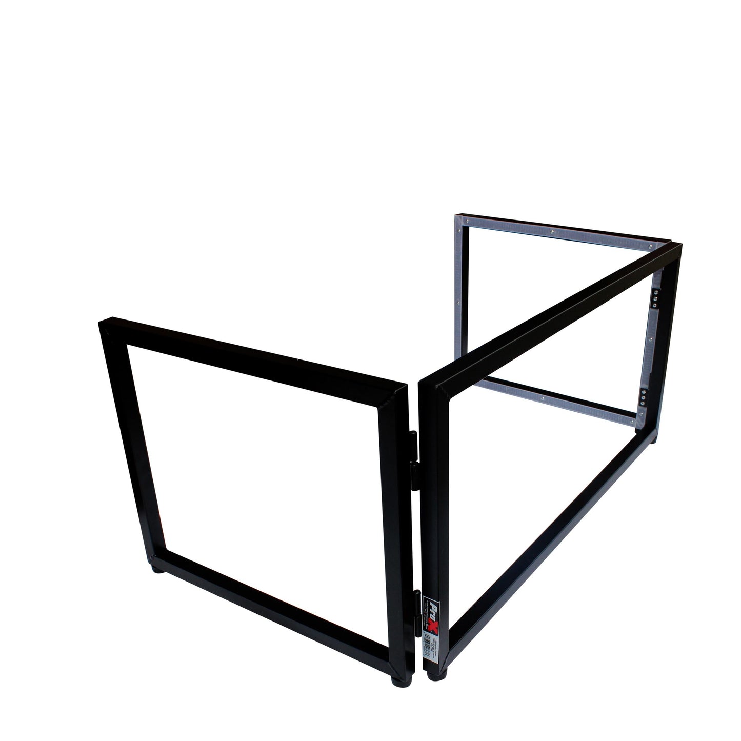 ProX Tabletop DJ Facade 4-Panel Foldable Booth With Scrims | Black