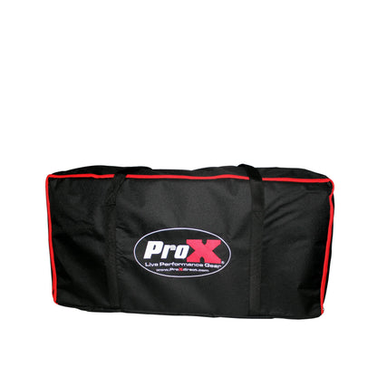 ProX Tabletop DJ Facade 4-Panel Foldable Booth With Scrims | Black