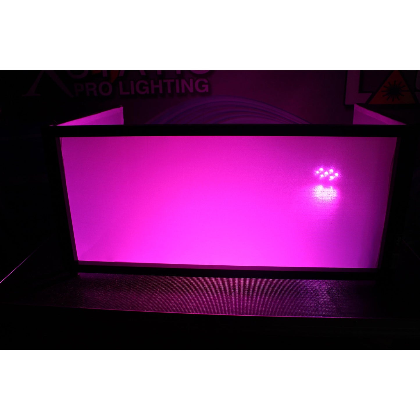 ProX Tabletop DJ Facade 4-Panel Foldable Booth With Scrims | Black