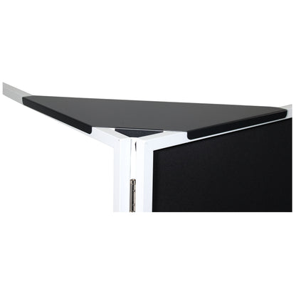 ProX Universal Set of Corner Shelves for DJ Facades | Black