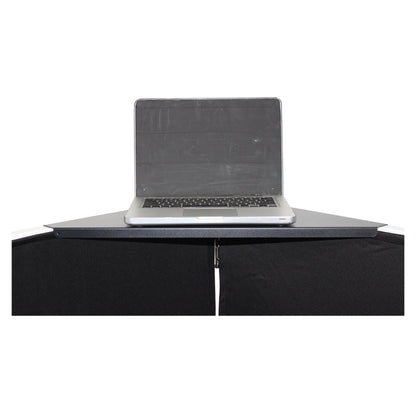 ProX Universal Set of Corner Shelves for DJ Facades | Black