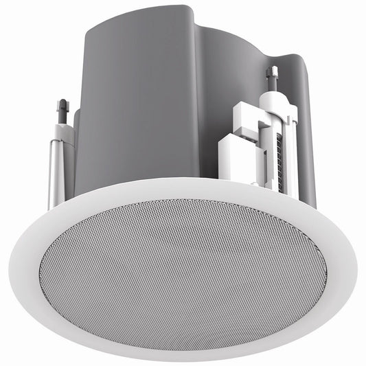 AtlasIED FAP43T-WEGS FAP43T 4.5" Coaxial In-Ceiling Speaker | Edgeless Square | Standard | White