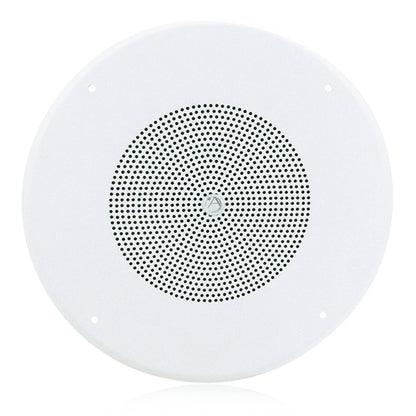 AtlasIED DD87W-HC 8" In-Ceiling Coaxial Speaker With Transformer and Baffle