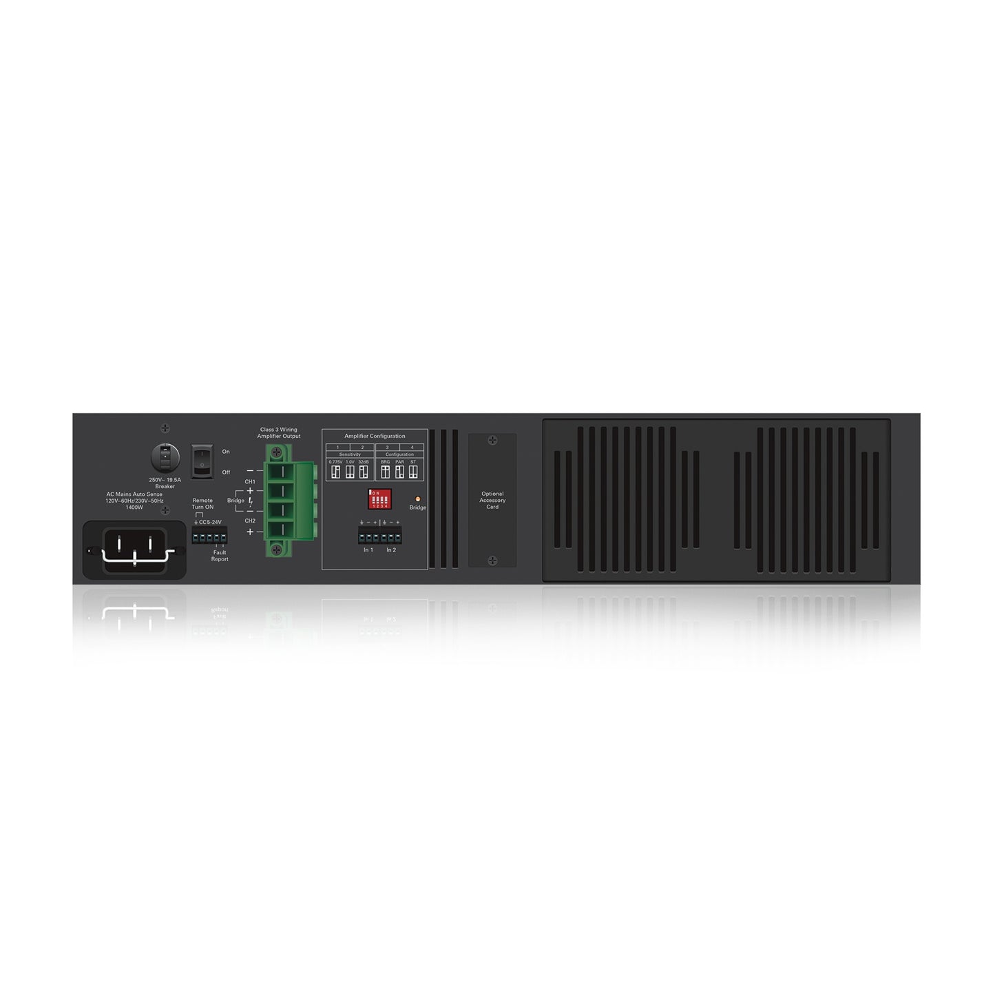 AtlasIED HPA Series Commercial Amplifier Dual-Channel 70V/100V | 2600W