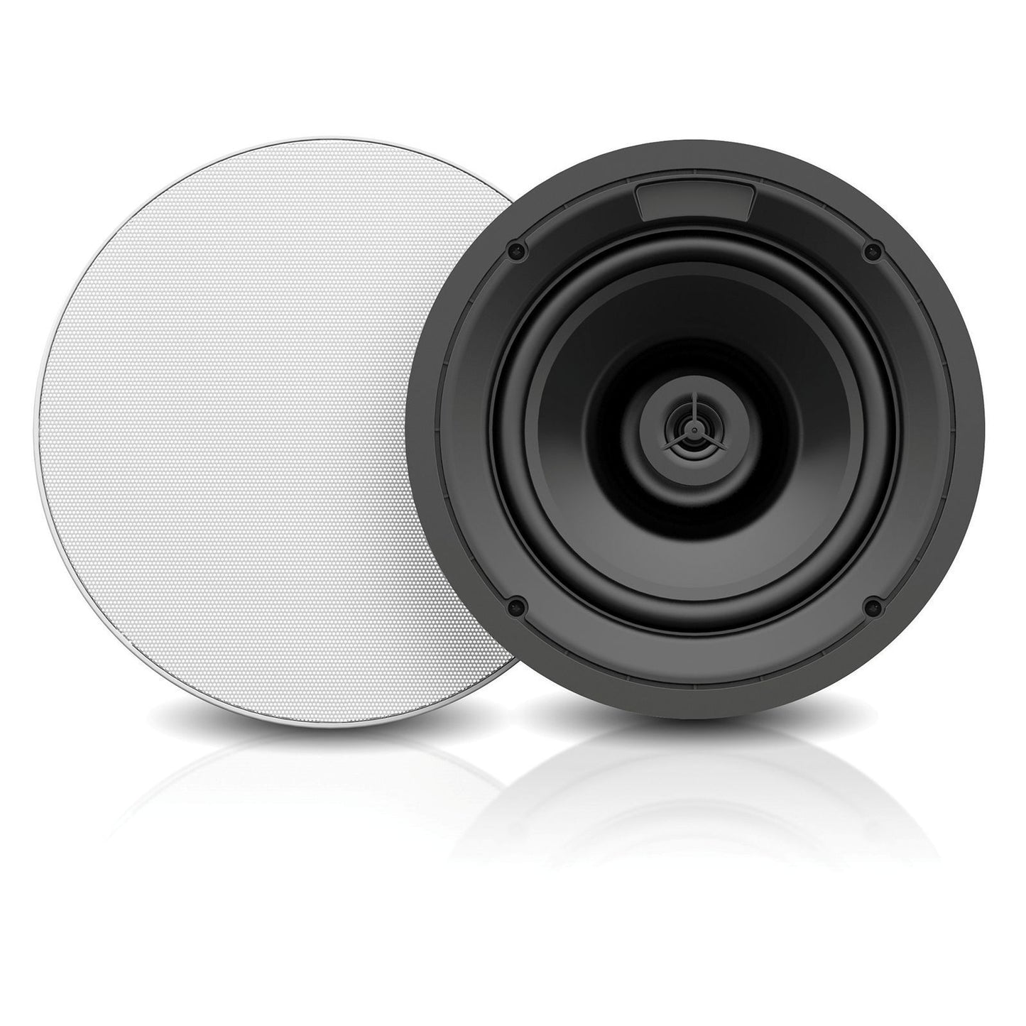 AtlasIED MUSICA In-Ceiling Speaker Pair 2-Way Paintable Grille | 8 inch