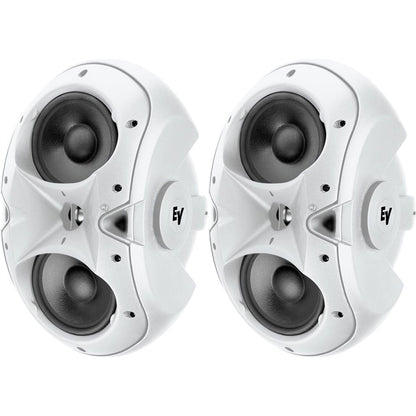 Electro-Voice EVID 4.2 Dual 4-Inch Surface Mount Speakers (Pair) | Color: White
