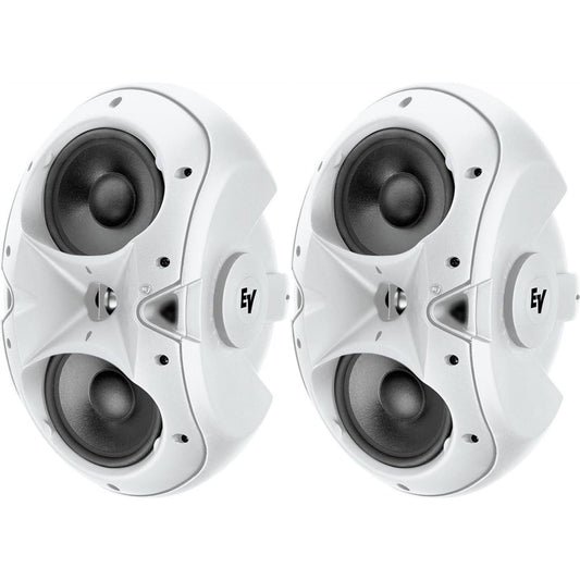 Electro-Voice EVID 4.2T Dual 4-Inch Surface Mount Speakers (Pair) | Color: White