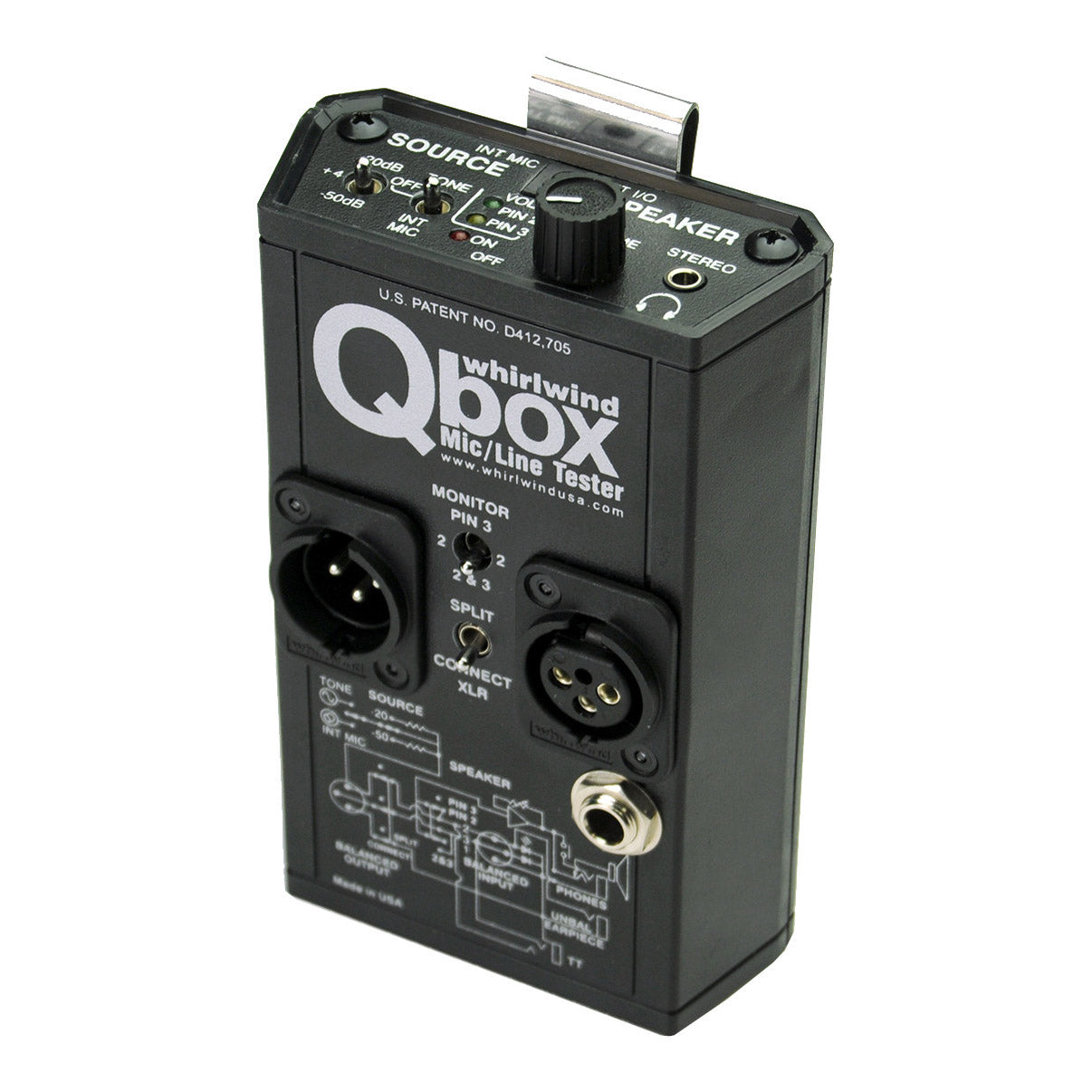 Whirlwind Qbox Mic / Line Tester