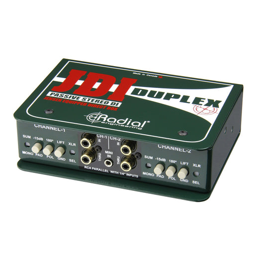 Radial Duplex Premium Stereo Passive DI Box